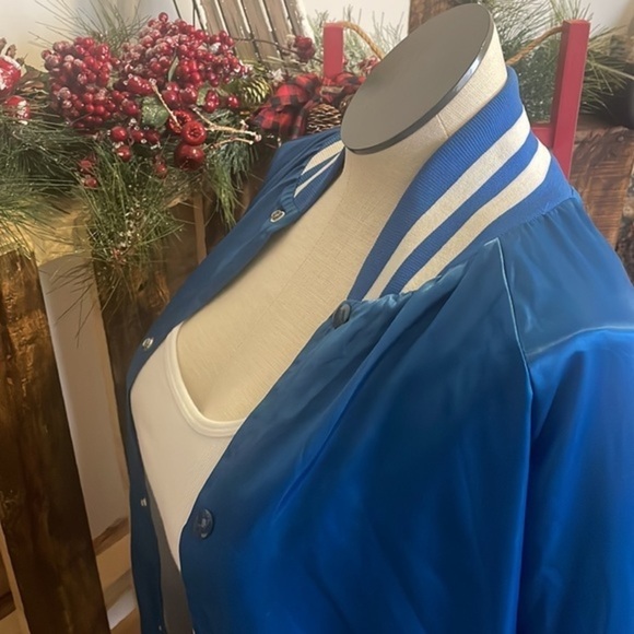 Vintage WestArk jacket Royal Blue White American Pool League bomber coat Sz 2XL - Picture 3 of 16